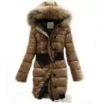 doudoune moncler chery femmes city mode grosse ceinture khaki